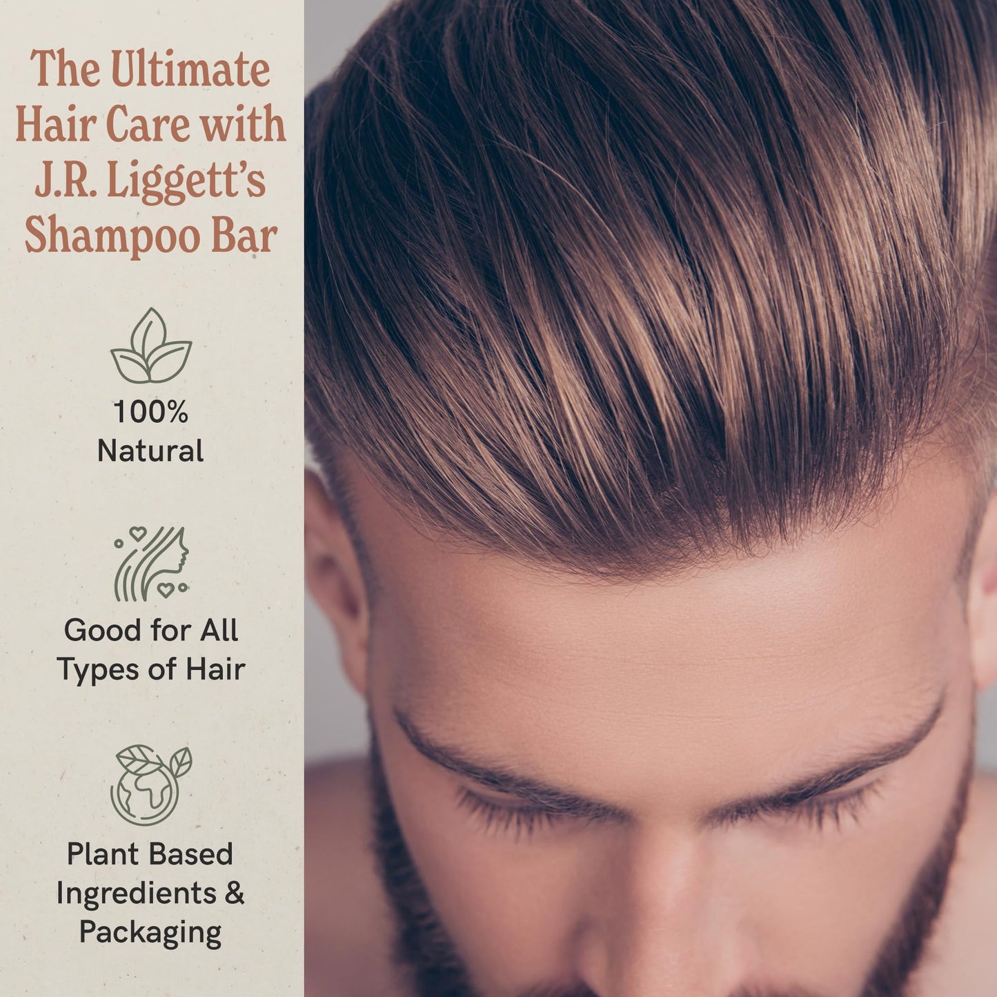 JRLIGGETT'S All-Natural Shampoo Bar, Moisturizing Formula -Supports Strong and Healthy Hair -Nourish Follicles with Antioxidants
