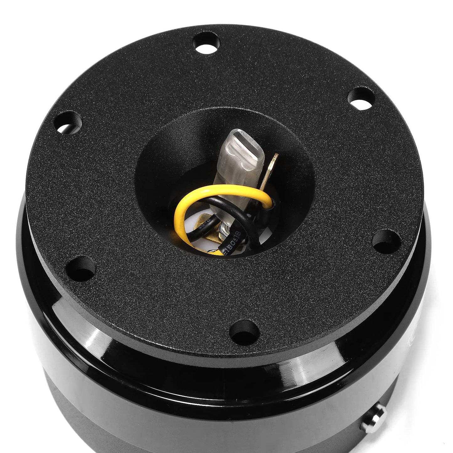 NRG Innovations Race Steering Wheel Quick Release (Black Body/Black Ring), gen 2.0, NRG-SRK-200BK