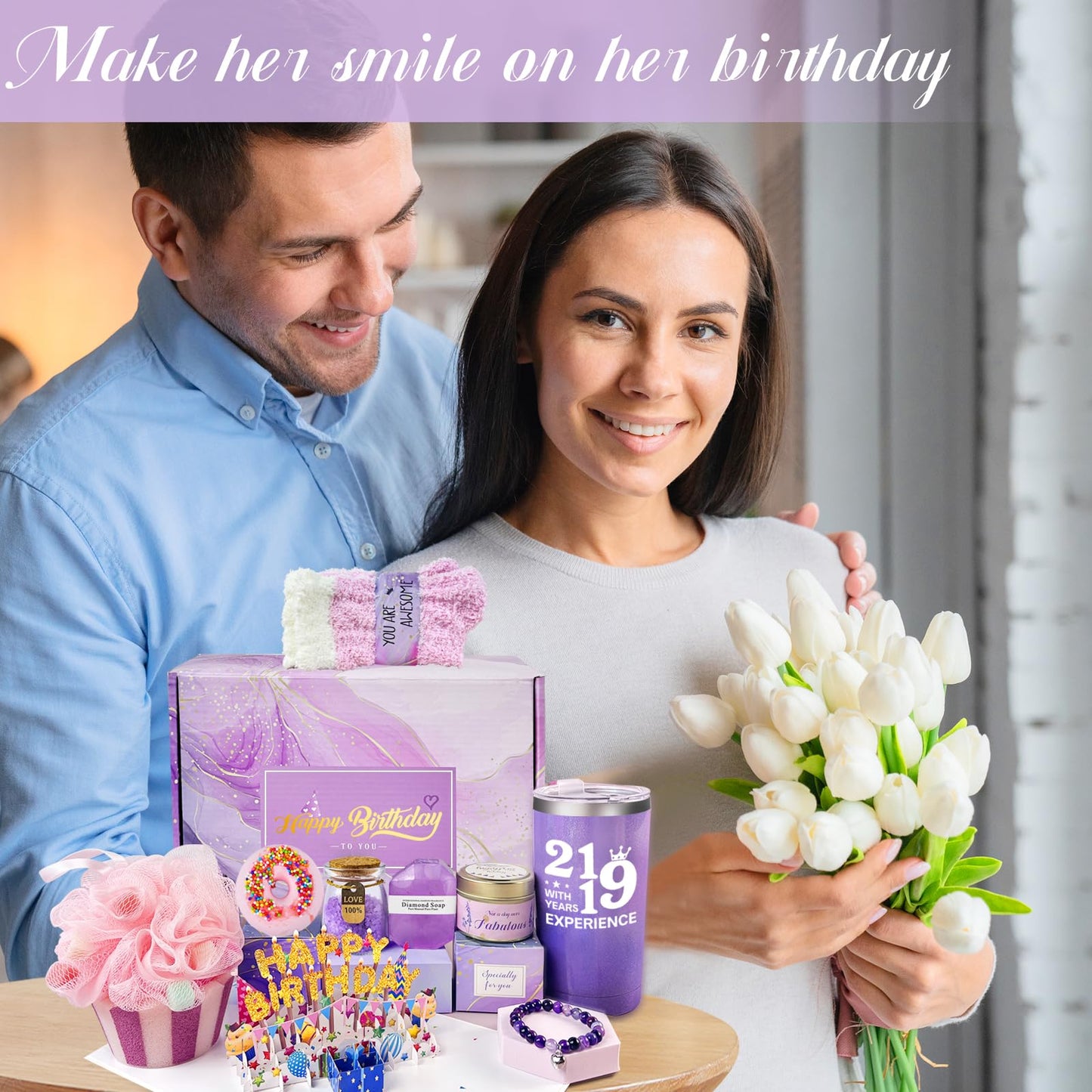 40th Birthday Gifts For Women, Best Gifts for 40 Year Old Women, Happy 40th Birthday Basket Gifts Box for Her Mom Aunt Wife Best Friends Female Daughter Sister Girlfriend Coworker Bestie Teacher