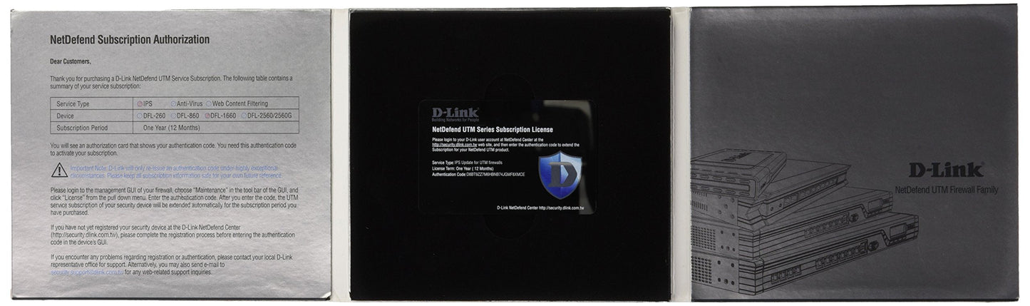 Netdefend Ips 1-Year Subscription For Dfl-1660
