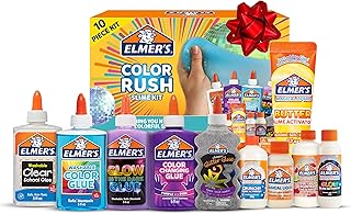 Elmer's Color Rush Slime Kit, Includes Liquid Glue, Activator, Makes Color Changing, Glow in The Dark, Butter Slime and Mo...