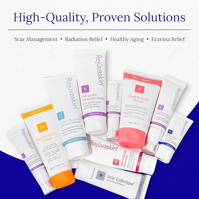 Rejuvaskin RejuvaSil Silicone Scar Gel, Scar Treatment for Surgical Scars, Burns, Keloids, Acne Scars on Face & Body, 0.33 ounce