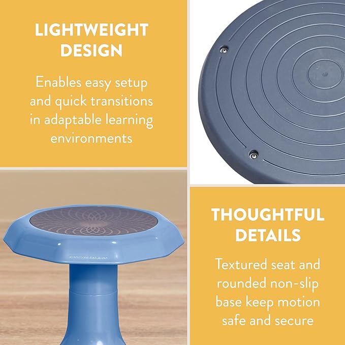 Back2School Express Wobble Stool, 15", Flexible Seating, Powder Blue