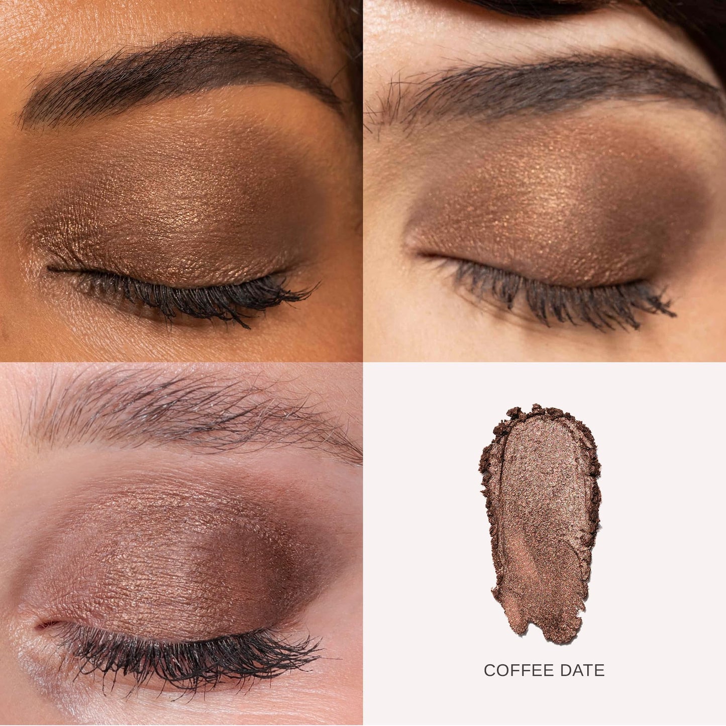 Wander Beauty Wandering Eyes Shadow Stick - Coffee Date (Warm Mocha Shimmer) - Smudge and Crease Free Cream Eyeshadow With Tamar