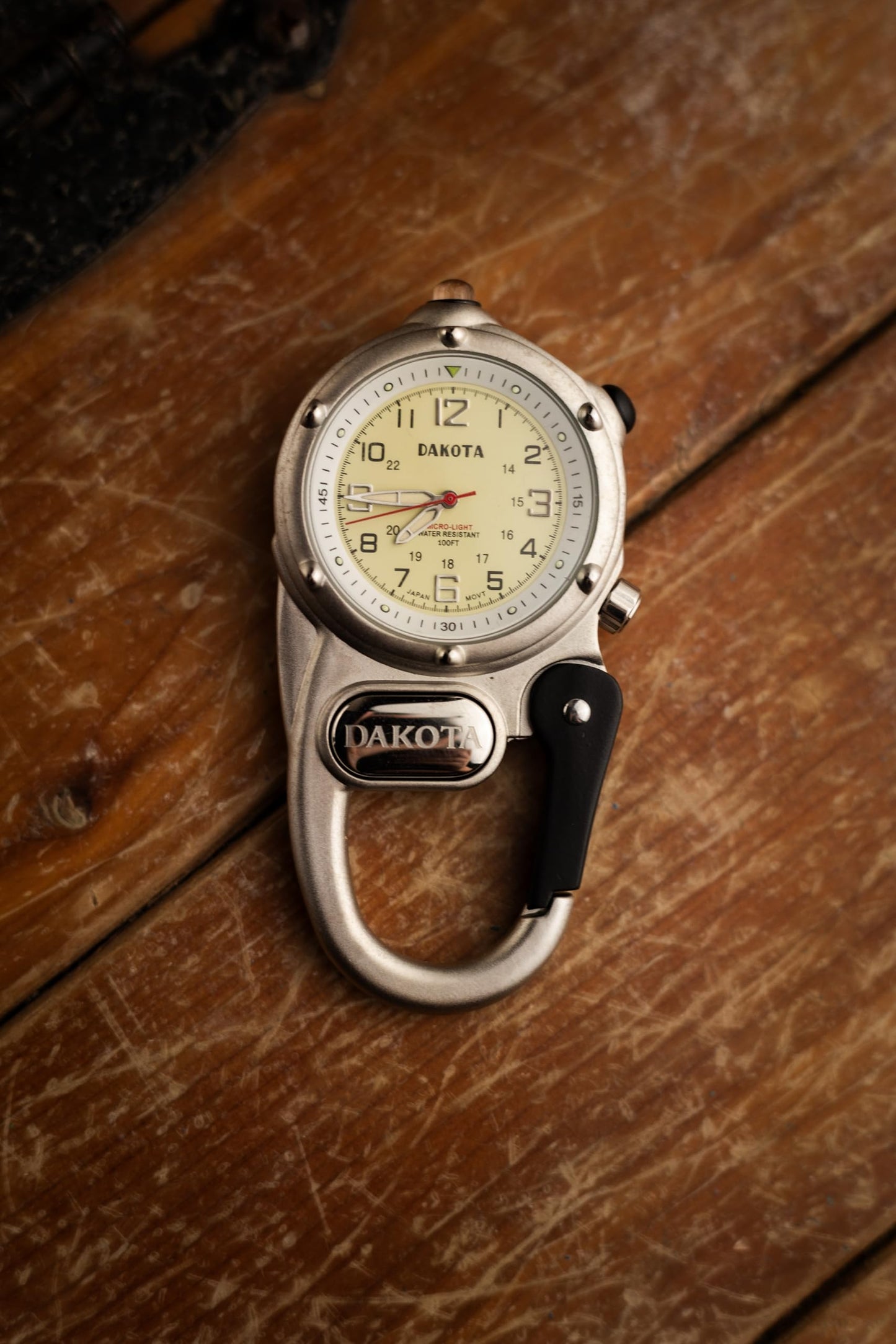 Dakota Mini Clip Microlight, Flashlight and Watch, Outdoor Gifts for Men and Women, Use for Fishing Hunting, and More, LED Flash