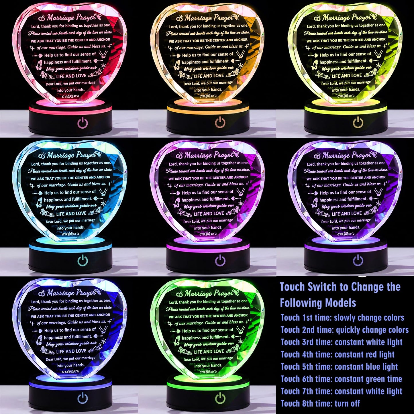 Wedding Gifts for Couples 2025, Marriage Prayer Plaques - Best Anniversary Wedding Gifts for Newlyweds - Just Married Bridal Shower Gift for Bride and Groom