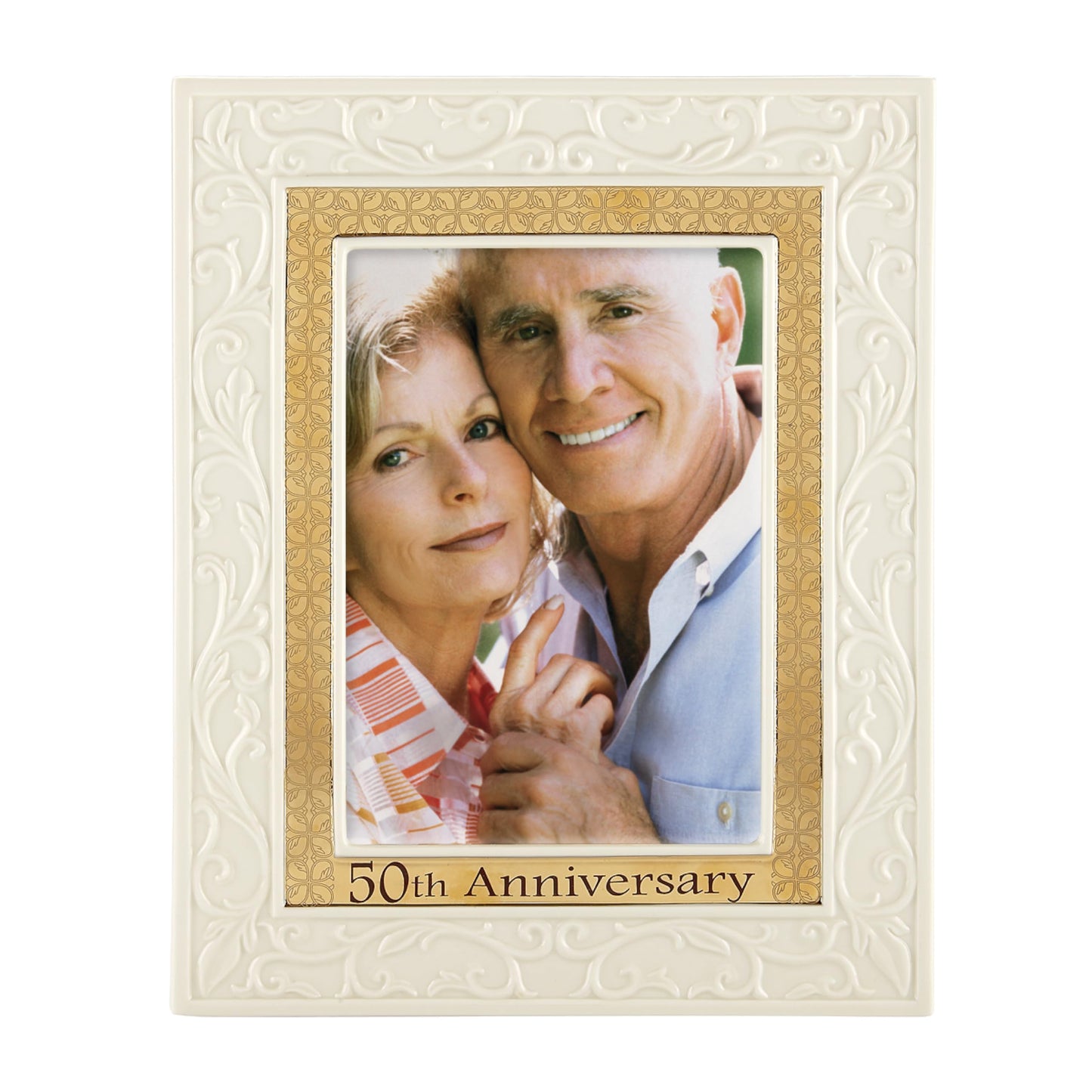 Lenox Portrait Gallery 50th Anniversary Luxury Frame, 5 by 7-Inch - 826478