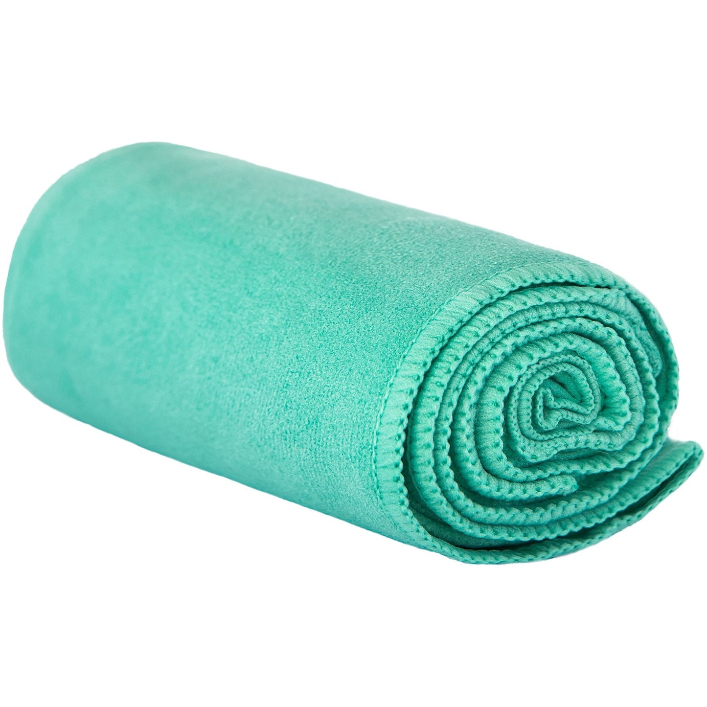 Shandali Hot Yoga GoSweat Microfiber Hand Towel in Super Absorbent Premium Teal Suede for Bikram, Pilates, Gym, and Outdoor Sports. 16 x 26.5 inches.