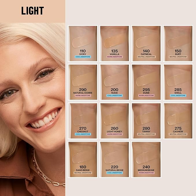 Revlon Liquid Foundation, ColorStay Face Makeup for Combination & Oily Skin, SPF 15, Medium-Full Coverage with Matte Finish, 135 Vanilla, 1 Fl Oz