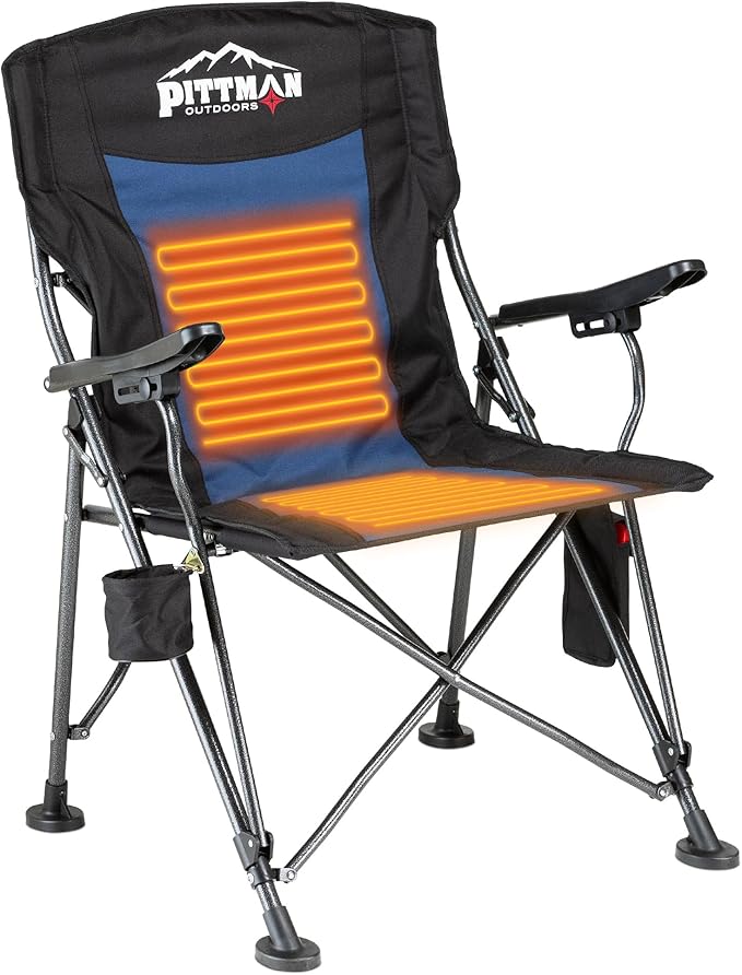 Pittman - Heated Camping Chair for Adults - The Perfect Heated Chairs for Outdoor Sports or Elevating Your Campsite. Heate...