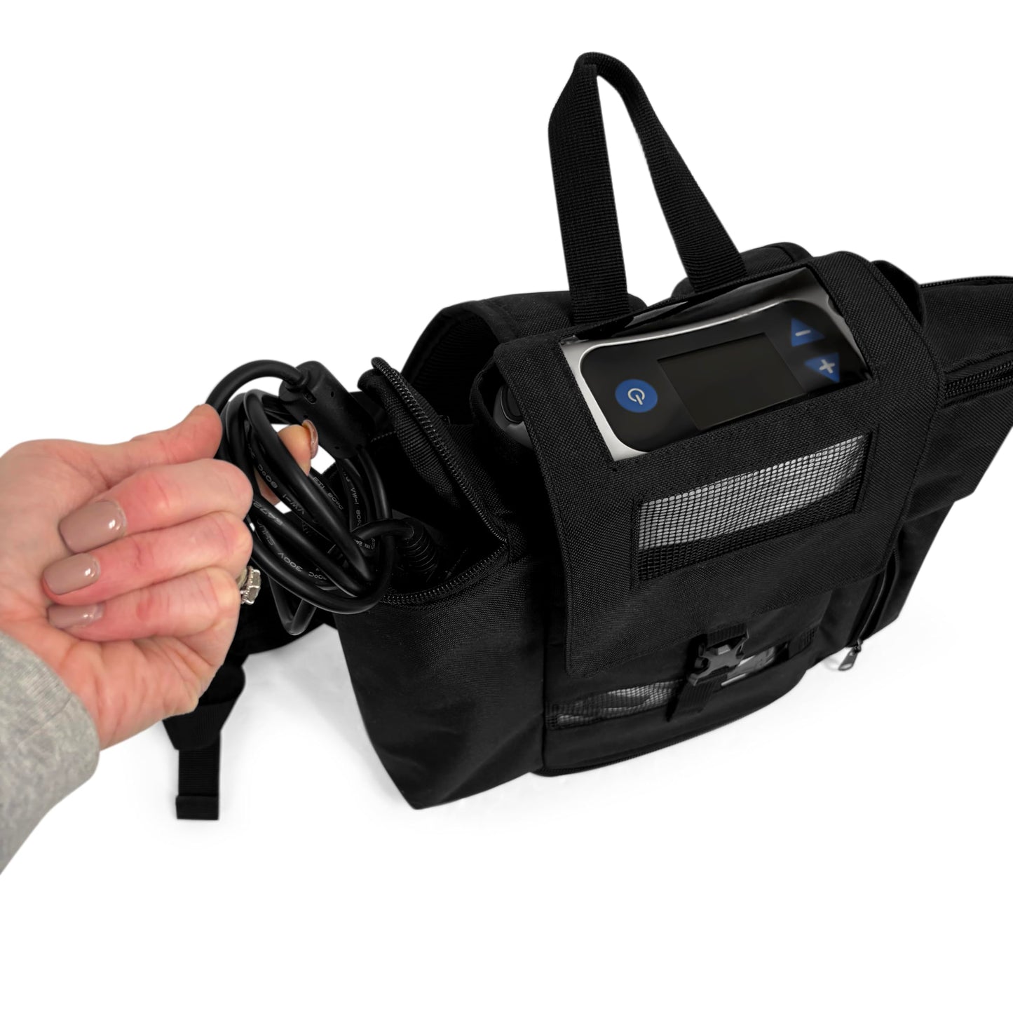 O2TOTES WEAR YOUR OXYGEN WITH STYLE Backpack Fit For Caire Freestyle Comfort; Zippered bottom, pockets for accessories, padded backpack straps, backpack only