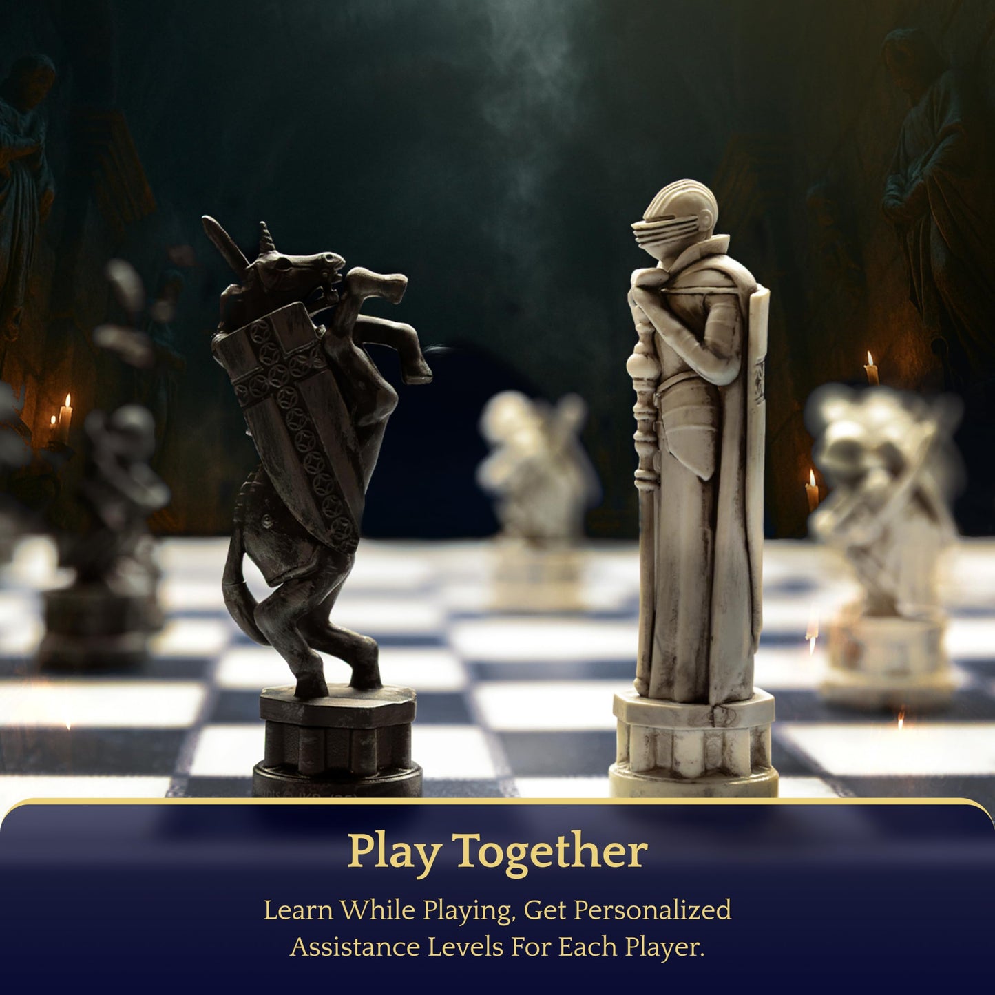 Harry Potter Electronic Chess Board Game. GoChess Mini Wizard. Light-Up Chess Set for All Skill Levels. Online Play App for Harry Potter Fans Smart Board Games Lovers