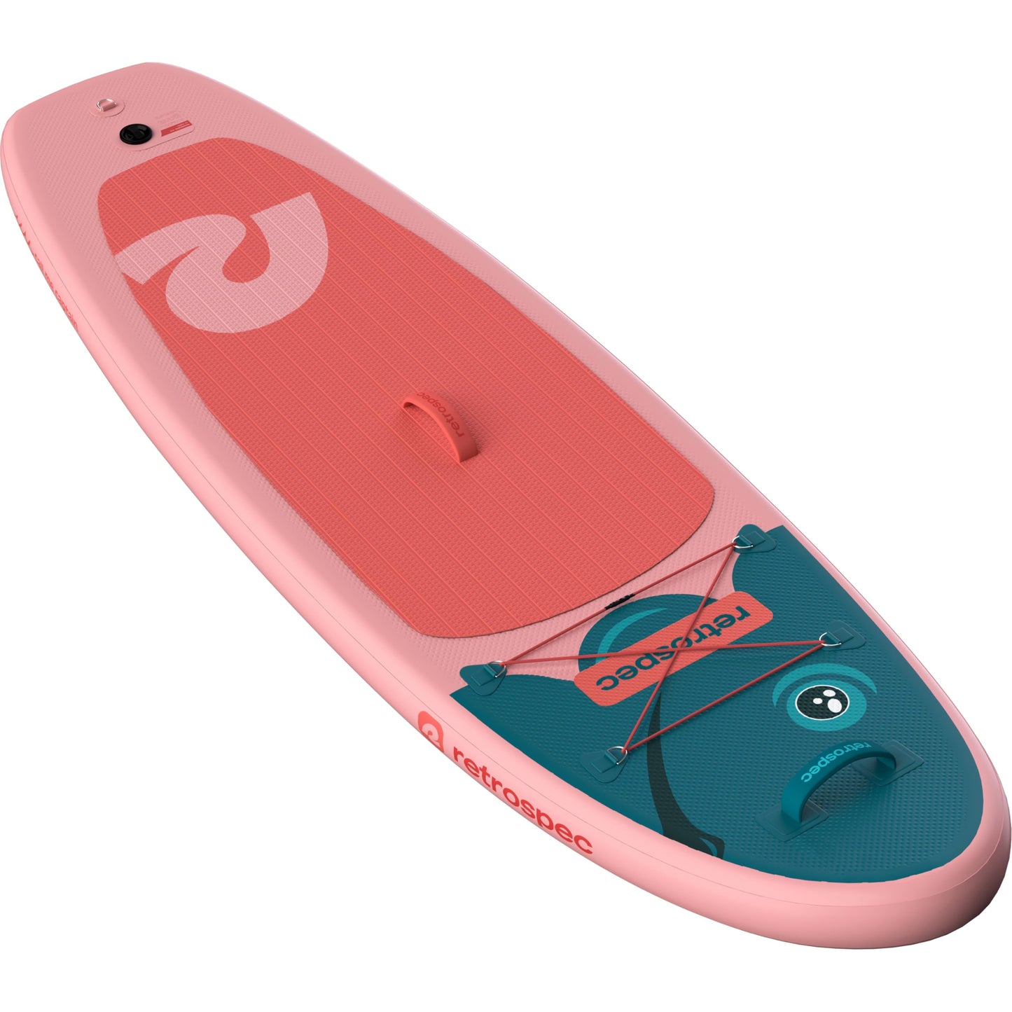 Retrospec Weekender-Nano 8'6" Kids Paddle Board Inflatable - Youth SUP with Adjustable Paddle, Pump & Backpack - Stable Design, EVA Deck, 28in Wide