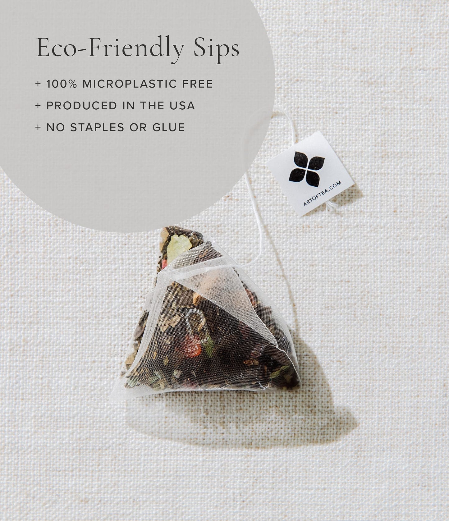 Art of Tea | Assorted Tea Sampler | 12 Count Sampler Box | Breakfast Tea, Earl Grey Creme, Egyptian Chamomile (Non-Caffeinated), French Lemon Ginger (Non-Caffeinated), Green Pomegranate, Mint Green, Tali's Masala Chai, Happy Tea, and White Coconut Creme