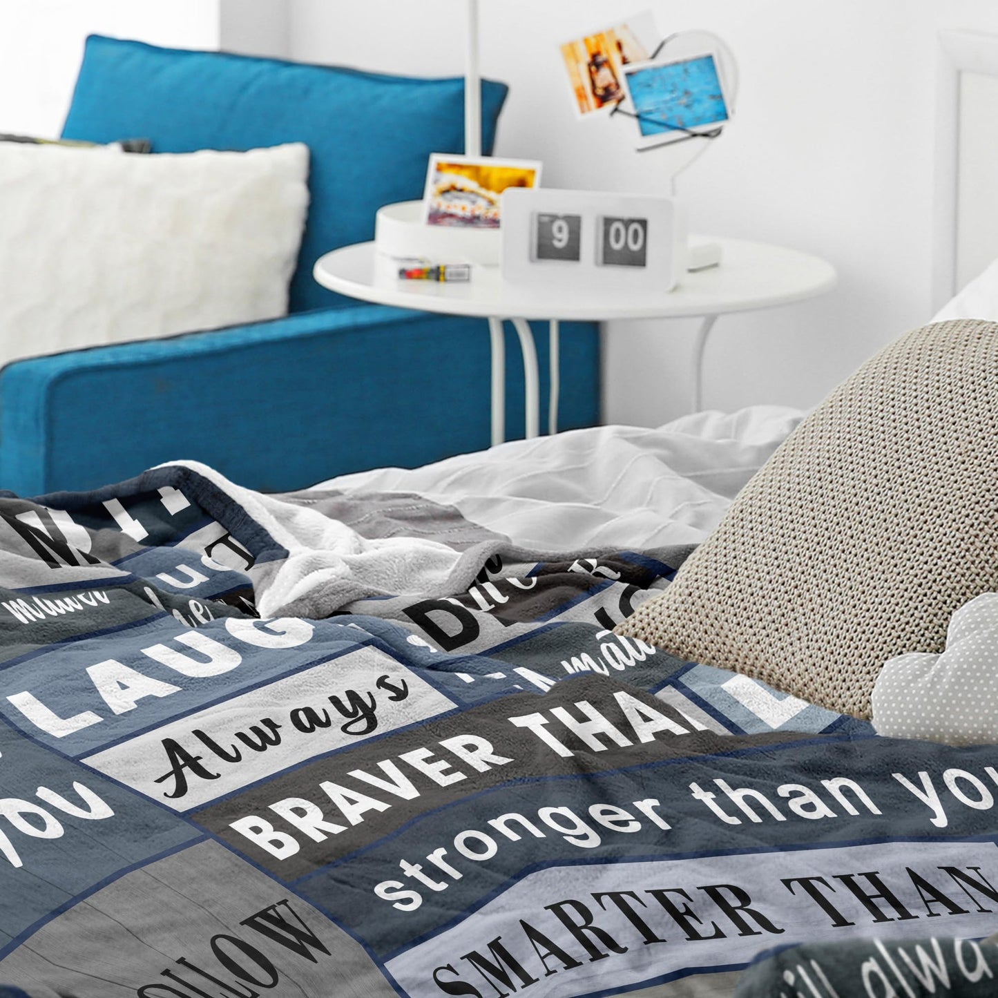 Spwasplo Gifts for Brother Fathers Day Blanket from Sister - Brother Christmas Birthday Gift Adult - Ultra Soft Plush Throw Present Ideas for Bedding Sofa - 60"x50"
