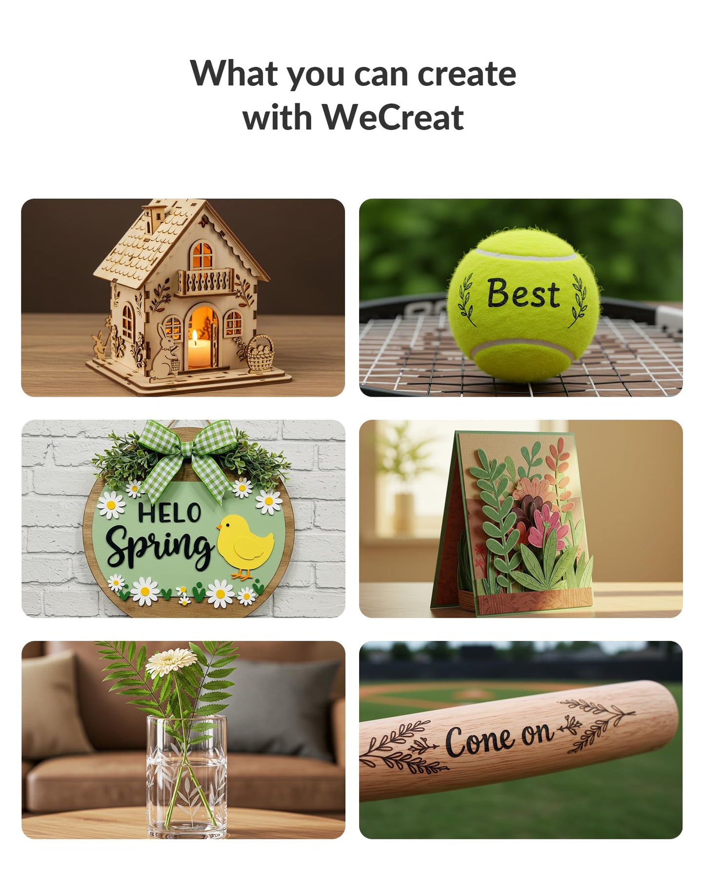 WECREAT Vision 20W Desktop Laser Engraver, Auto-Lifting for 5.5" Material, Smart Camera for Easiest Positioning, 600mm/s Speed, Laser Engraving Machine for Tumblers Wood Acrylic DIY Craft Gifts Making