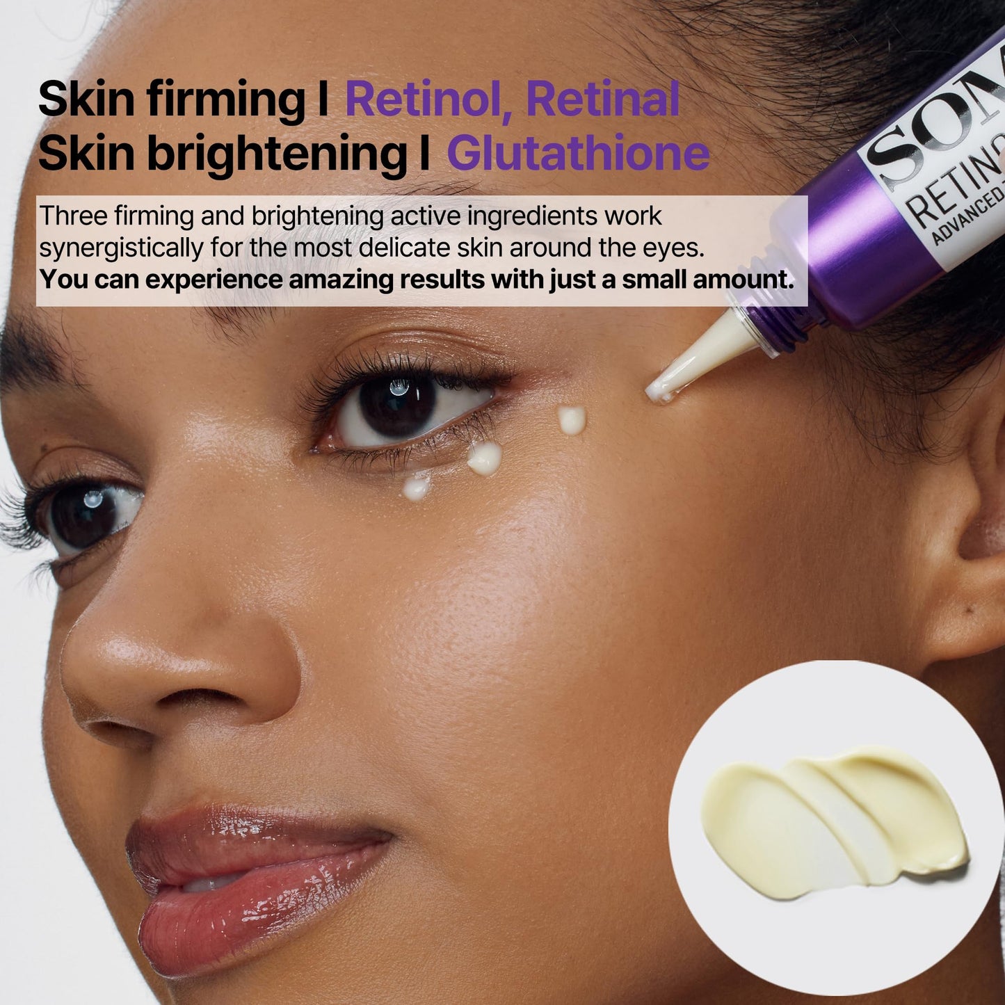 SOME BY MI Retinol Intense Advanced Triple Action Eye Cream - 1.01Oz, 30ml - Korean Retinol Under Eye Cream Anti Aging for Fine
