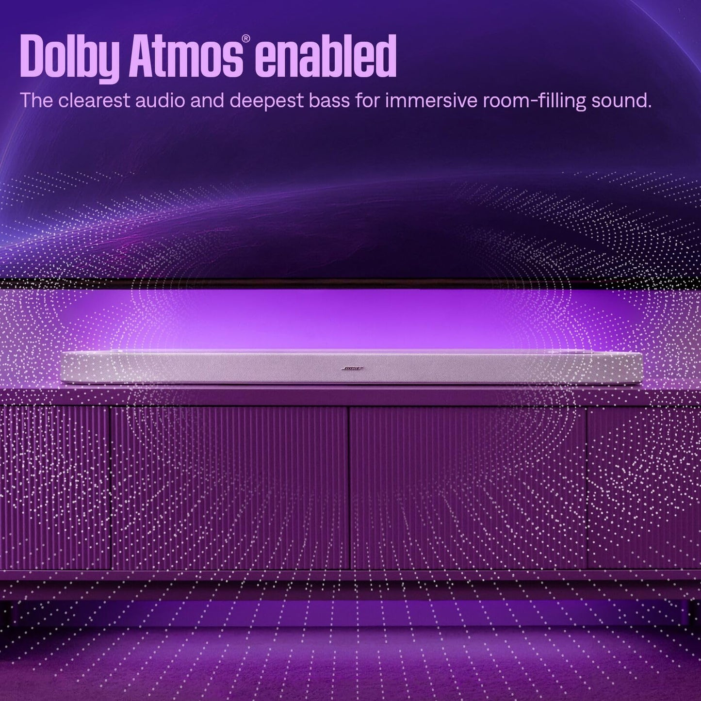 Bose New Lifestyle Ultra Soundbar, Wireless Home Soundbar for TV with Dolby Atmos, Surround Sound, Black