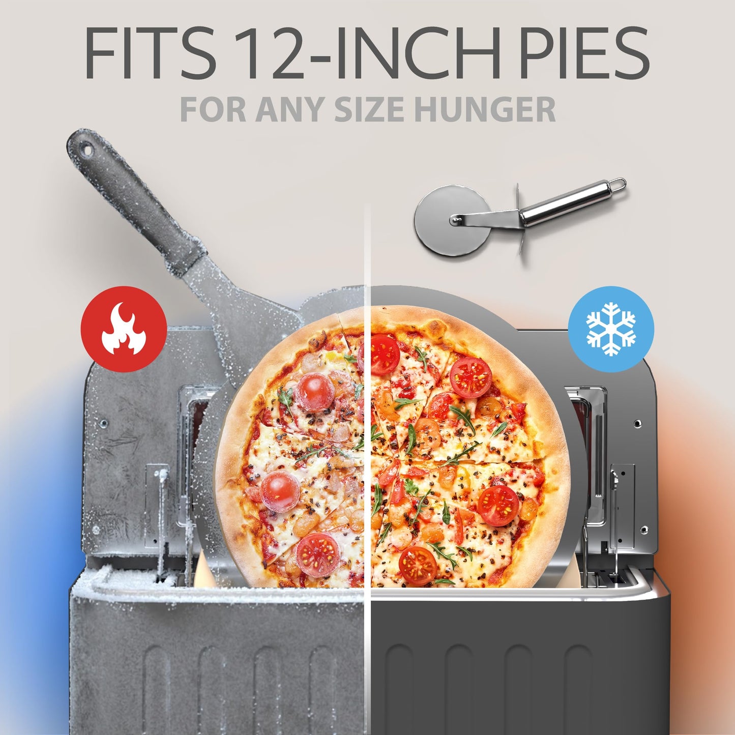 WILLOW Eco Series Electric Indoor Pizza Oven – 1800W, 5 Presets, Heats up to 750°F, Countertop Pizza Maker with 12" Ceramic Stone for Pizzeria-Style Crust, Scraper and Cutter Included Horno Para Pizza