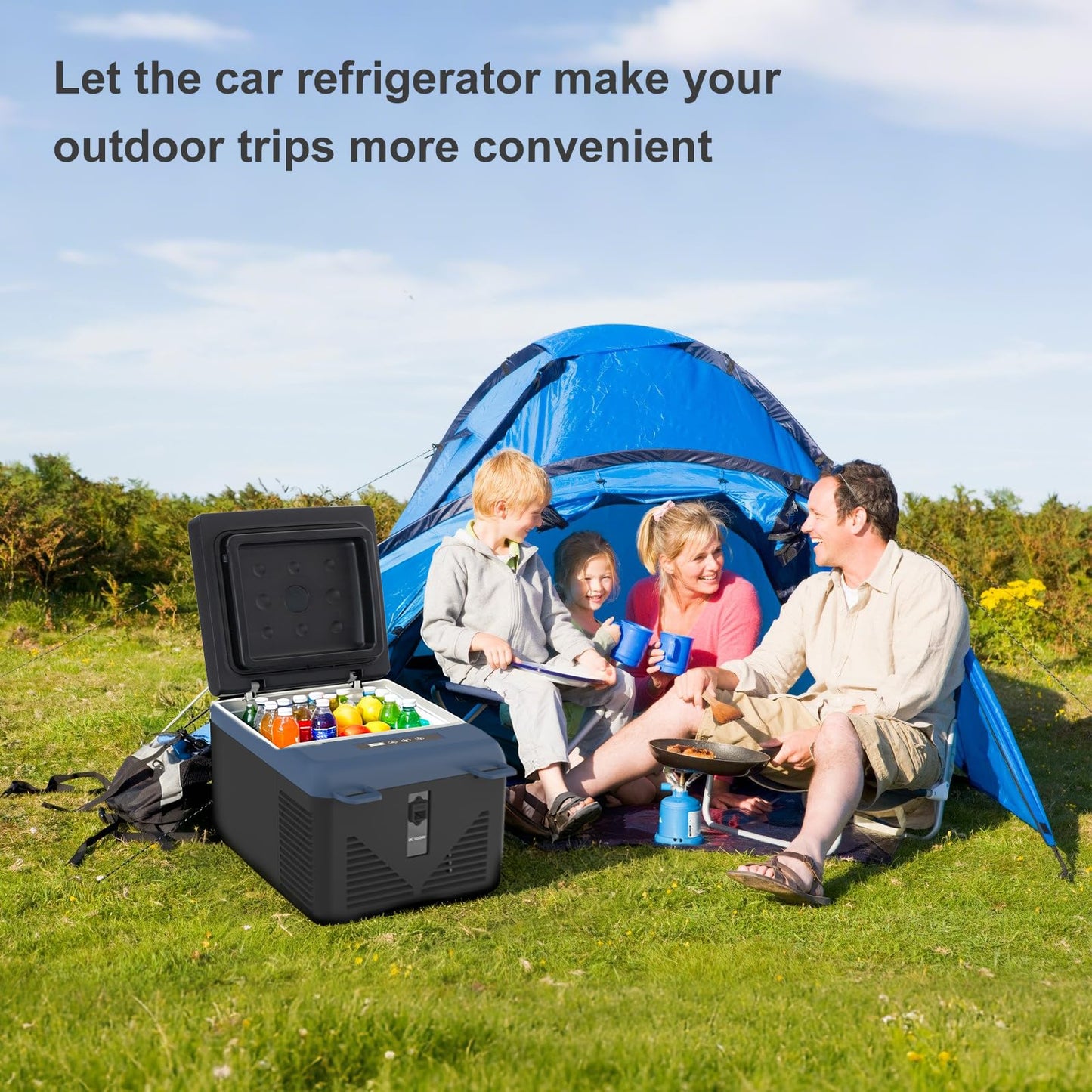 zcamp KI9 12 Volt Refrigerator,Mini Portable Freezer,10 Quart Car Cooler,12V Car Fridge,12/24V DC 100-240V AC for Camping, Travel, Truck, RV, Boat -4℉~68℉