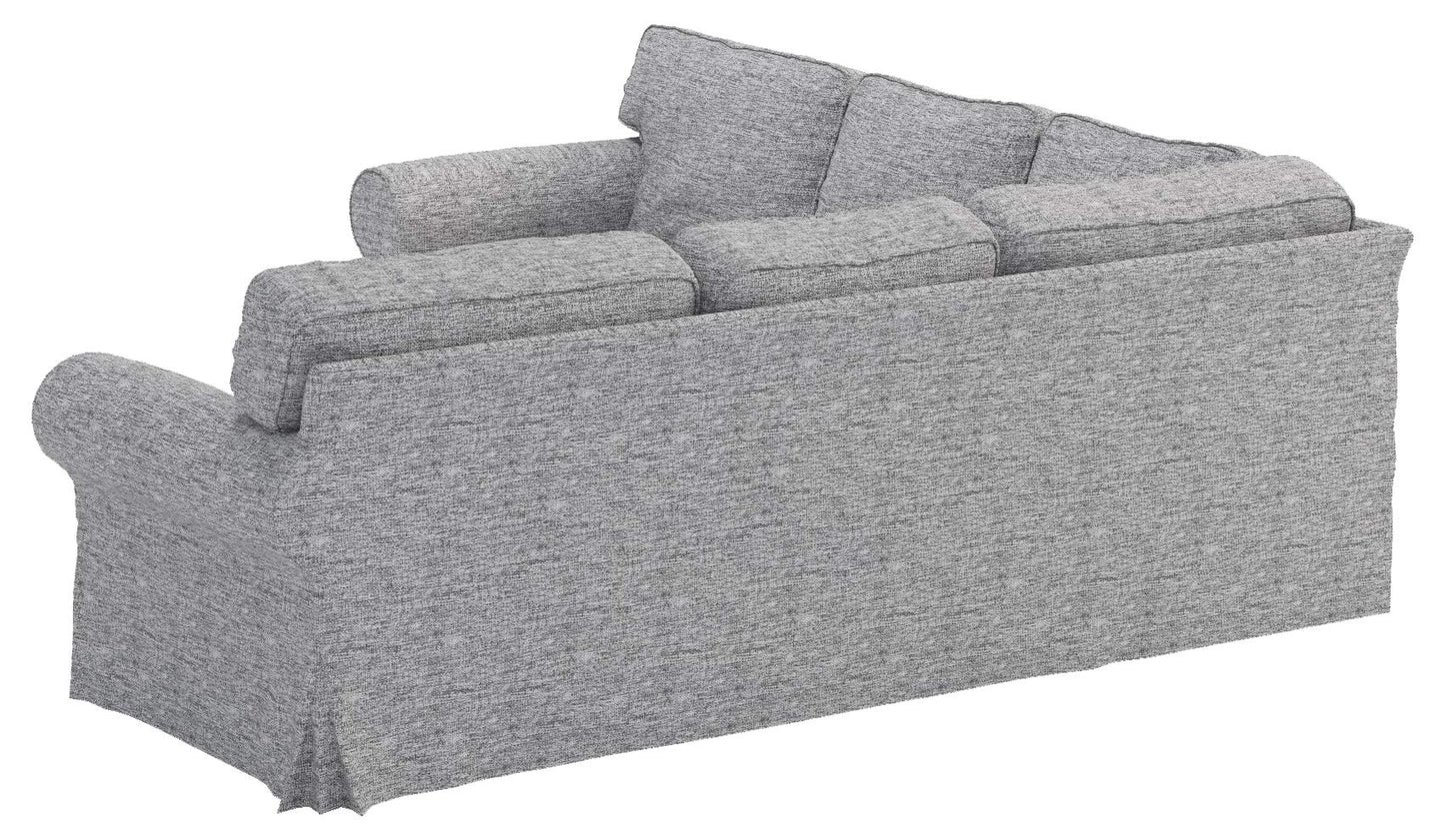The Thick Polyester Flax Ektorp 2 2 Sofa Cover Replacement Compatible with IKEA Ektorp Corner Or Sectional Sofa Slipcover. (Polyester Flax)