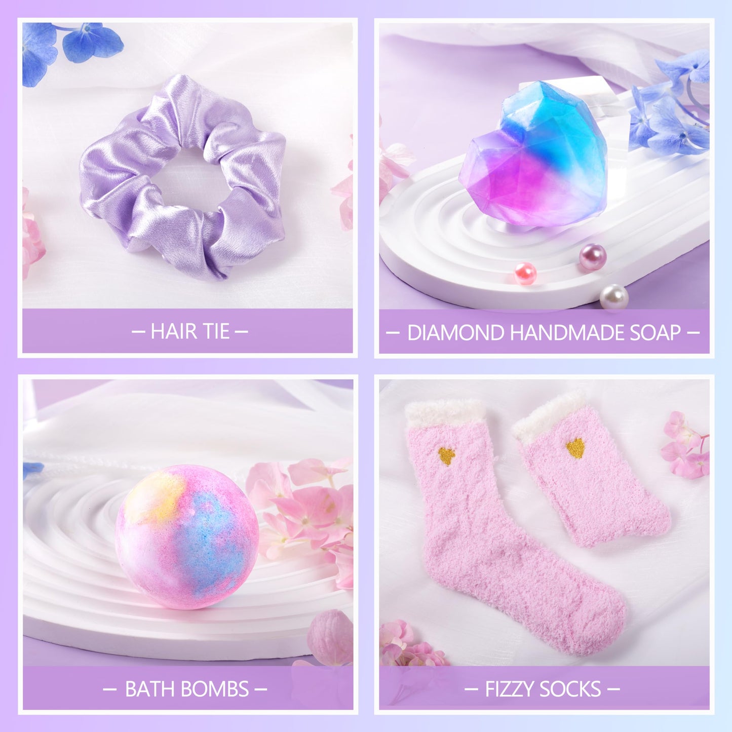 HSOEIXL Happy Birthday Gifts for Women, Best Friend Birthday Gifts Basket for Girls Her Daughter Niece Granddaughter Female Sister Mom Coworker, Spa Gift Basket for Women