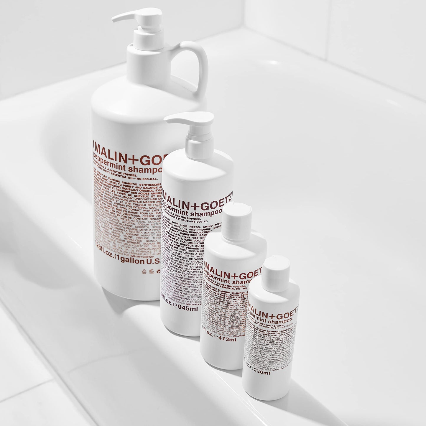 Malin + Goetz Peppermint Shampoo - Men & Women Clarifying Shampoo, Natural Hair Shampoo to Cleanse & Hydrate, Scalp Shampoo Trea