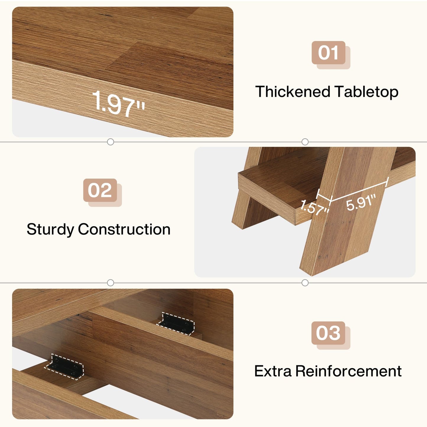 Tribesigns 70.9" Extra Long Console Table with Storage, 3-Tier Narrow Wooden Sofa Table Behind The Couch, Farmhouse Entry Foyer Table for Entryway, Living Room, Hallway, Brown