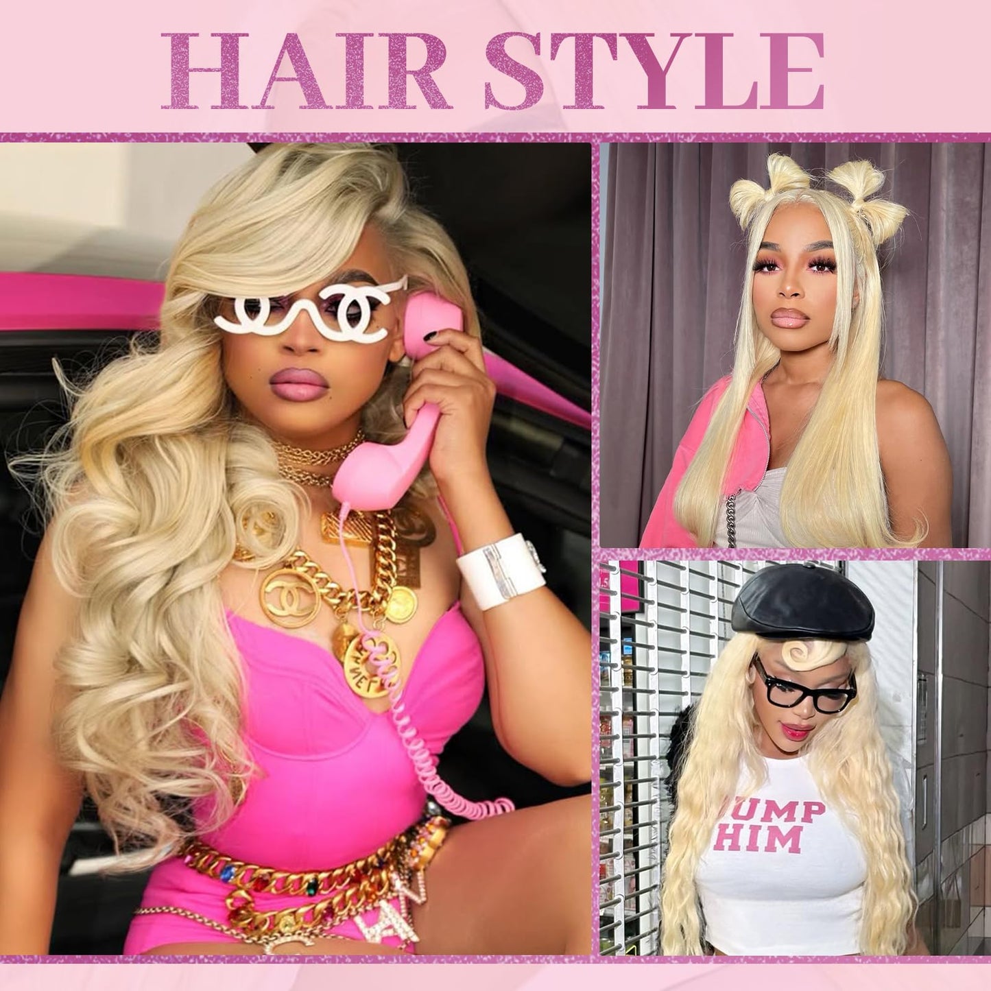 Shciyair 613 13x6 Lace Front Wig Human Hair 28 Inch 200 Density Blonde Wig Human Hair 613 HD Lace Frontal Wig 13x6 Blonde Body W