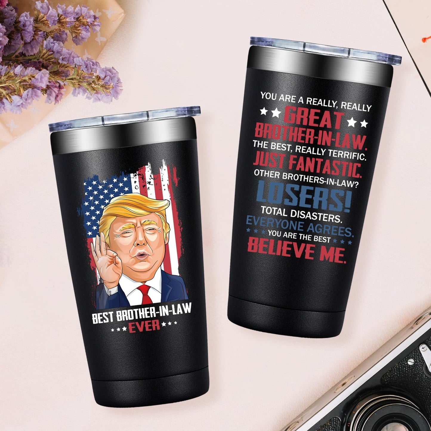 Grifarny Brother in Law Gifts - Christmas, Fathers Day, Birthday Gifts for Brother in Law - You Are a Really Really Great Best BrotherinLaw Tumbler Cup 20oz