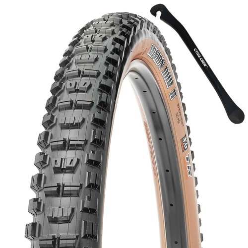 Minion DHR II 29"x2.4"WT EXO Mountain Bike Tire Puncture Protection Bundle with Cycle Crew Tire Lever