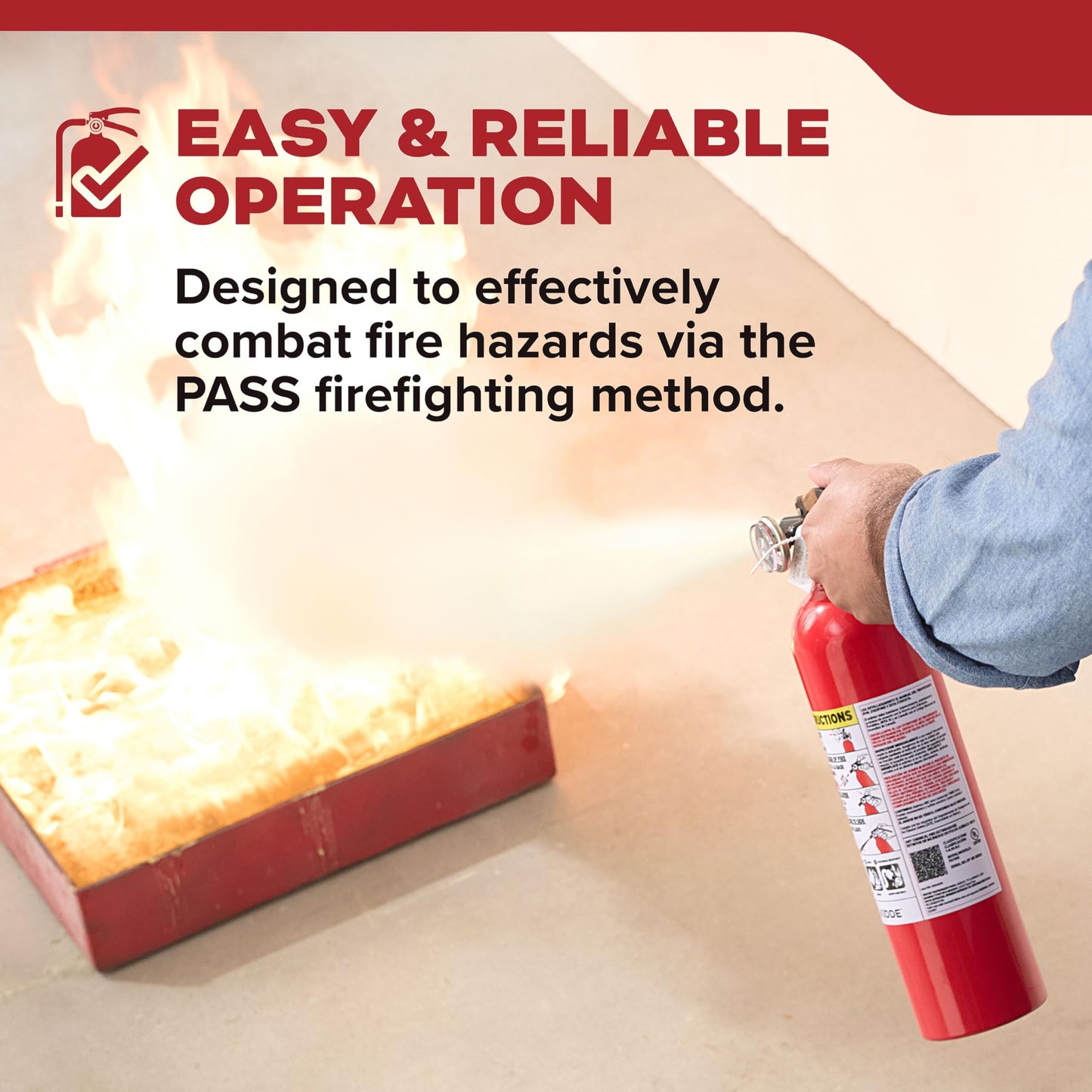 Kidde, FA110G, Multi Purpose Fire Extinguisher for Home, Office, Dorm, Residential, 1A10BC