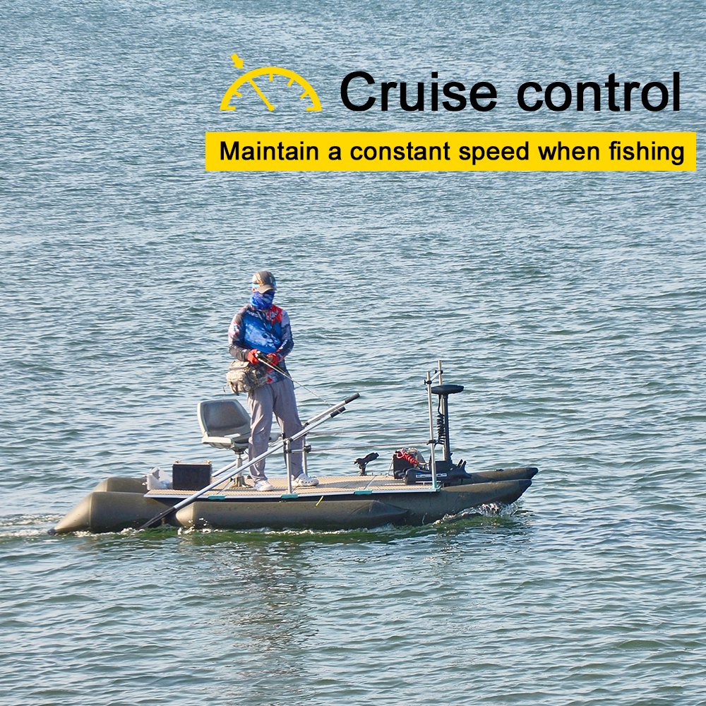 Zichen Haswing CaymanB Bow-Mount Trolling Motor with Wireless Remote & Foot Control, Quick Release - 80LBS Thrust, 48in. Shaft, for Fishing Boat in Freshwater & Saltwater