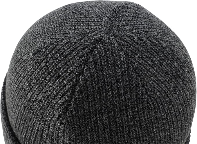 Connectyle Classic Double Layer Knit Beanie Hat Warm Thick Acrylic Winter Hats Daily Cuffed Beanies Watch Hat for Men Women