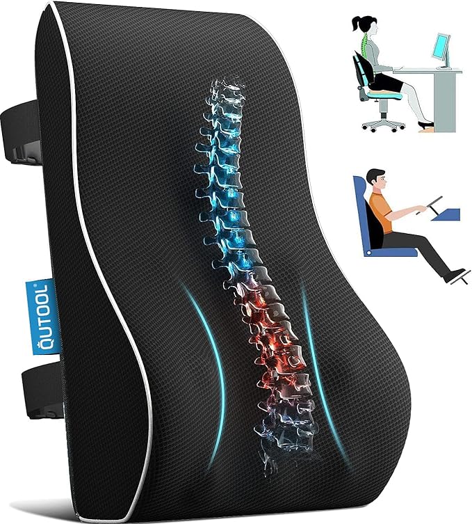 Lumbar Support Pillow for Office Chair, Office Home Essentials,Gifts for Mom,Dad, Back Support Pillow for Car, Chair Cushi...