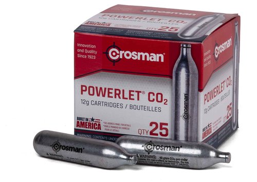 Gamo P-430 Pellet/BB CO2 Pistol .177 Cal. & Crosman 12-Gram CO2 Powerlet Cartridges for Use with Air Rifles and Air Pistols, 25 count