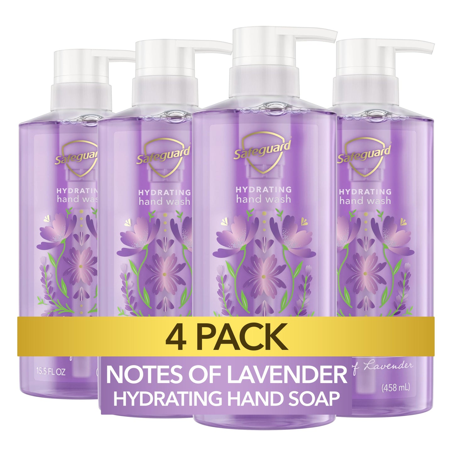 Safeguard Liquid Hand Soap, Micellar Deep Cleansing, Washes Away 99% Bacteria, Made with Natural Moisturizers, Enriched with Ski
