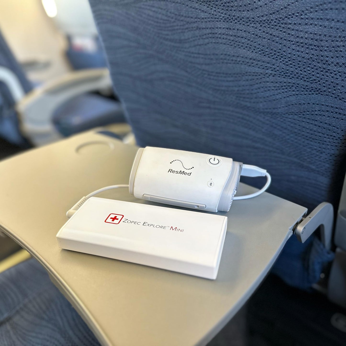 Zopec Explore Mini CPAP Battery UPS Backup - World's Smallest/Lightest - Camping, Air Travel, and RV - Up to 2 Nights Sleep - Fast Recharge - Includes Cables for ResMed AirMini, AirSense 10 and 11