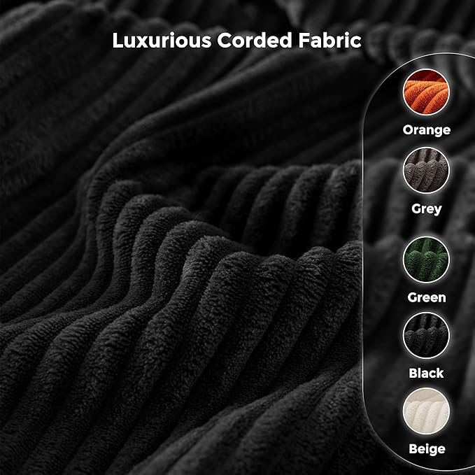 MAXYOYO Modular Sectional Sofa Couch, Loveseat Boneless Cloud Couch for Living Room, Sofa in A Box, Upholstered Cozy Chair with Tufted Craft, No Assembly Required, Black