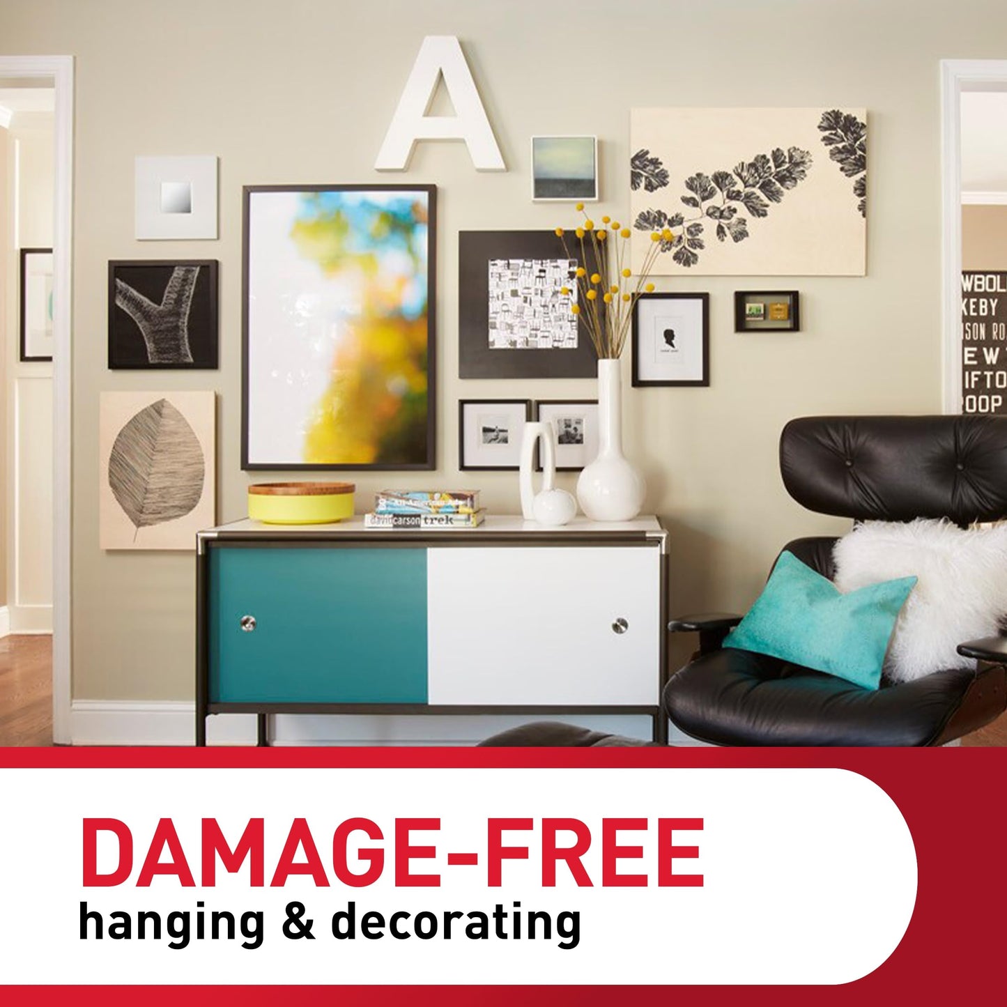 Command Picture Hanging Strips Variety Pack, Damage Free Hanging Picture Hangers, No Tools Wall Hanging Strips for Living Spaces, White, 16 Small Pairs, 32 Medium Pairs and 16 Large Pairs (128 Strips)