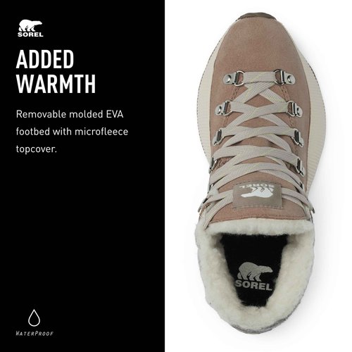 Sorel Women's Out N About III Conquest Waterproof Boots - Omega Taupe, Gum 2 - Size 5
