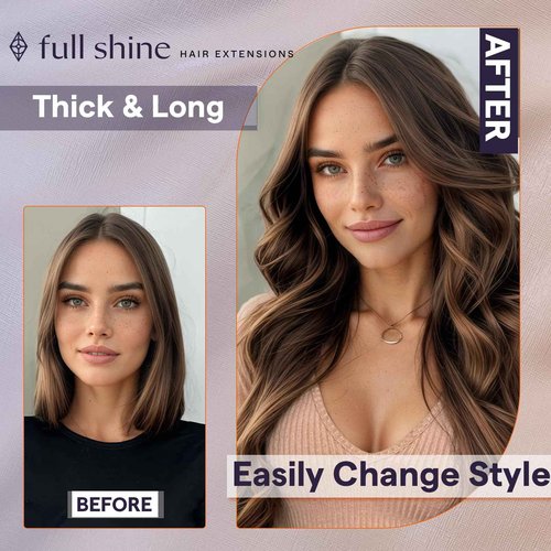 Full Shine Genius Weft Tape in Hair Extensions Color 1 Jet Black Wide Double Weft Tape in Extensions Real Human Hair Seamless Invisible PU Long Weft Hair Extensions 24Inch 50G Daily Office Look