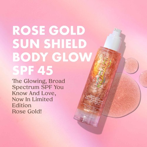 Sun Shield Bundled with On-the-Glow Gold Rose Gold Shimmer