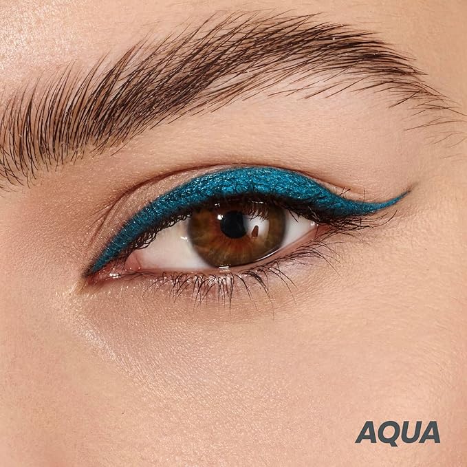 Wonderskin 1440 Longwear Blue Eyeliner Pencil, 3 Pack - Waterproof, Sharpenable Eyeliner Pencil & Smudge Proof Blue Eye Liner Pencils (Aqua)