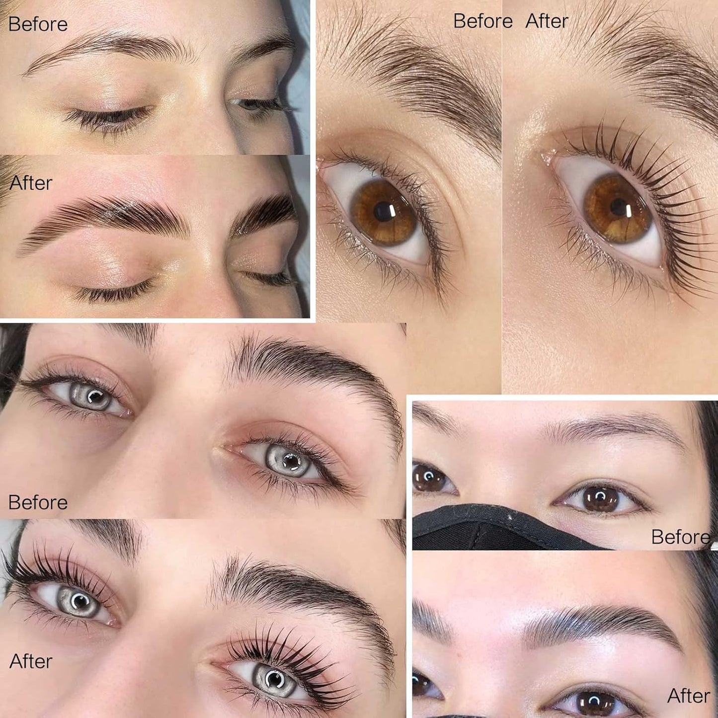 PERMANIA Lash Lift Kit, Lash Perm Kit, Fast Eyelash Lifting 5 Minutes DIY at Home with Strong Glue Disposable Sachet Lash Lifting Kit Last 6 Weeks (15pcs）