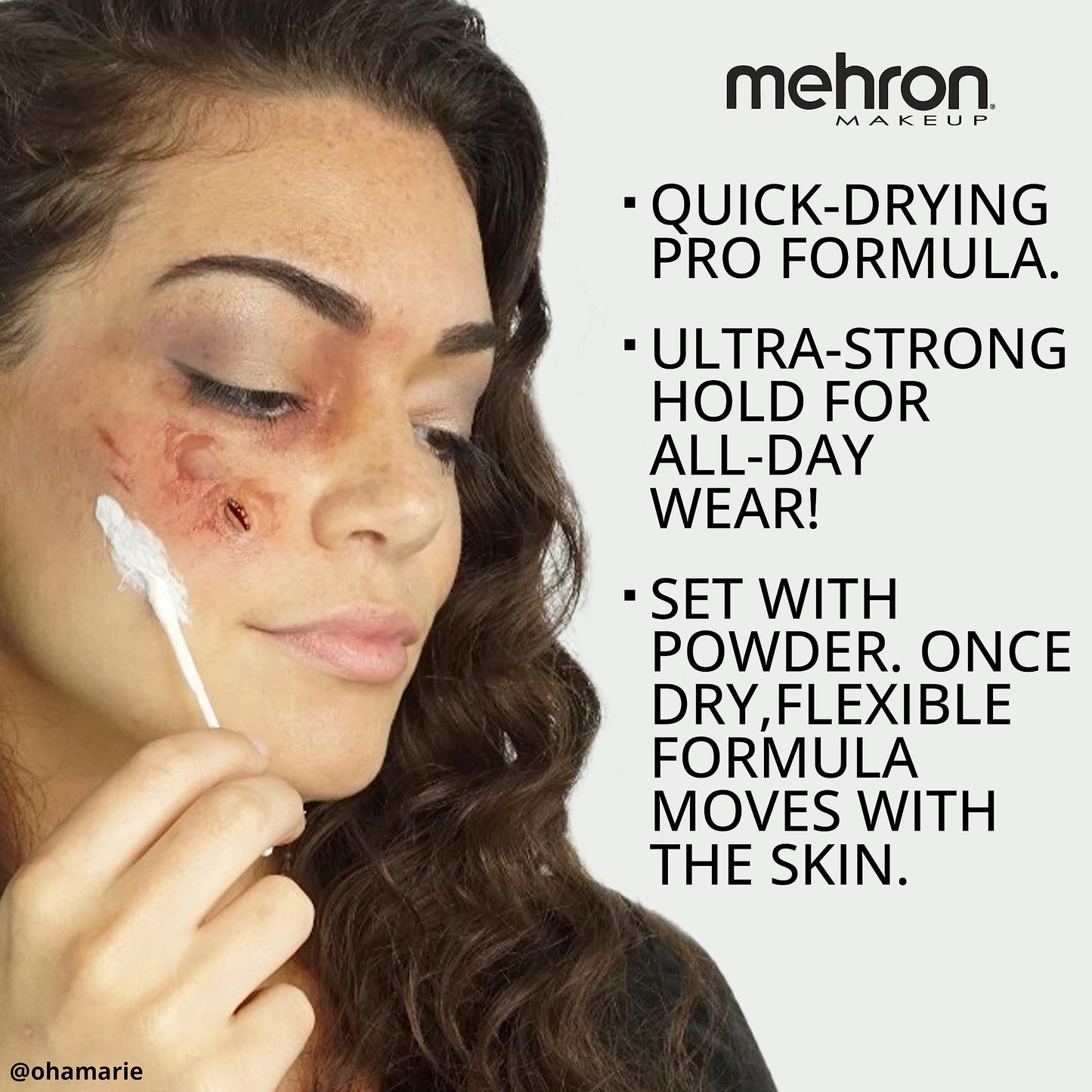 Mehron Makeup Liquid Latex | SFX Makeup | Halloween | Latex Glue for Skin | Prosthetic Glue 61 fl oz (473 ml) (Zombie Flesh)