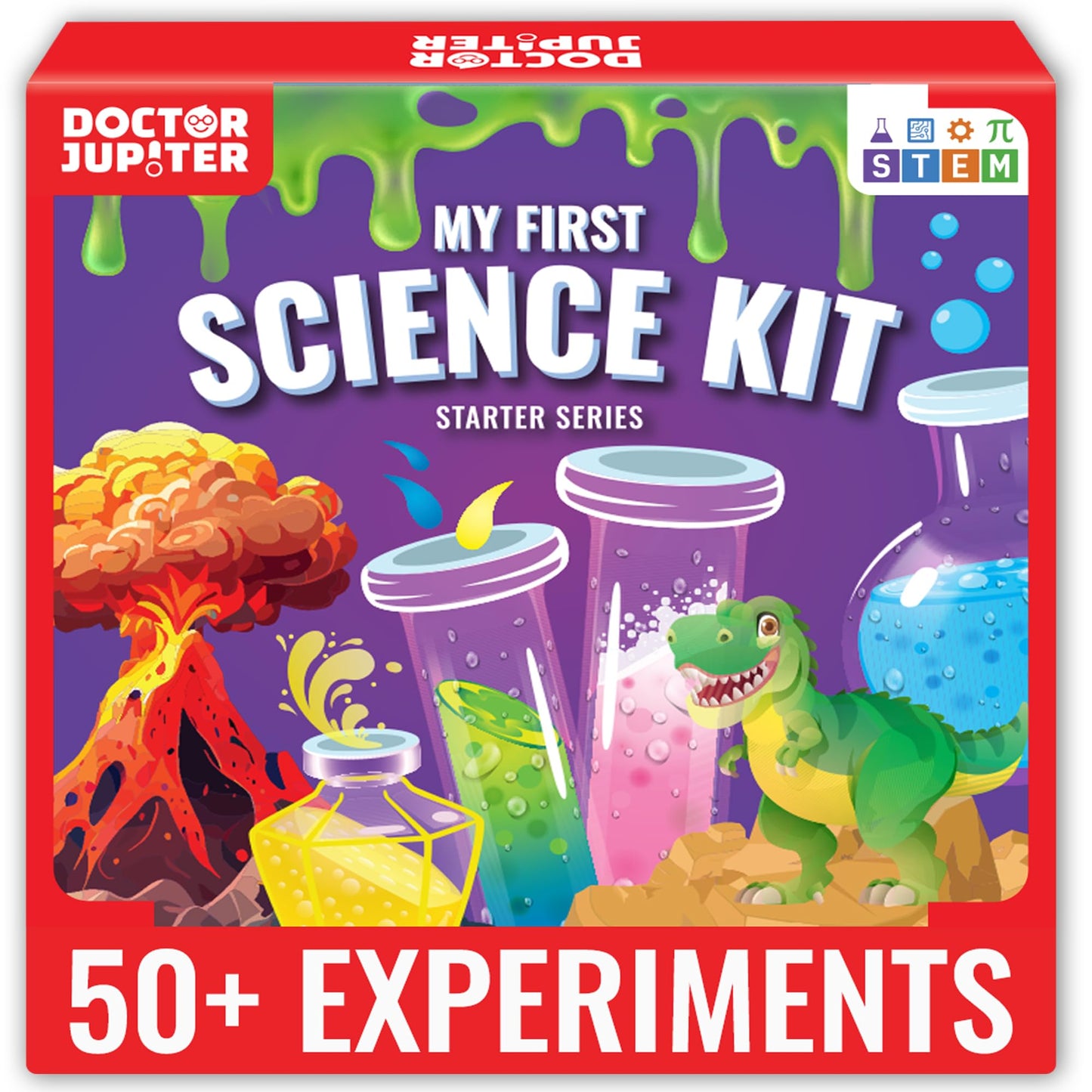 Doctor Jupiter My First Science Kit, Chemistry Set for Kids Ages 4-5-6-7-8 | Birthday Gift Ideas for 4+ Year Old Boys & Girls | Toy Stem Kit with 50+ Experiments | Learning & Educational Projects