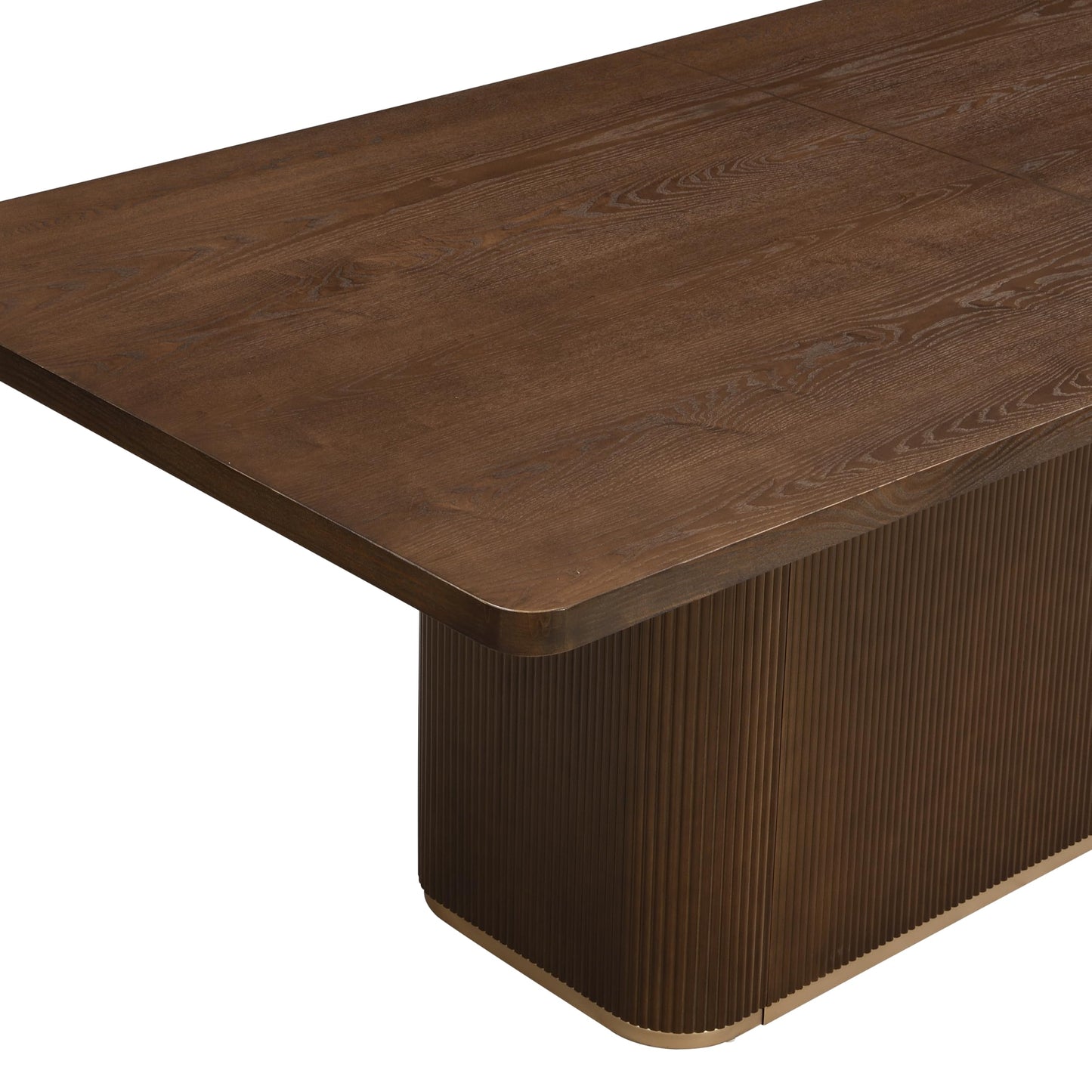 Christopher Knight Home Scout 84 Inch Dining Table for 6 People, Modern Kitchen Table with Pillar Legs, Wooden Rectangular Spacious Dinner Furniture for Dining Room, Home Office, Walnut