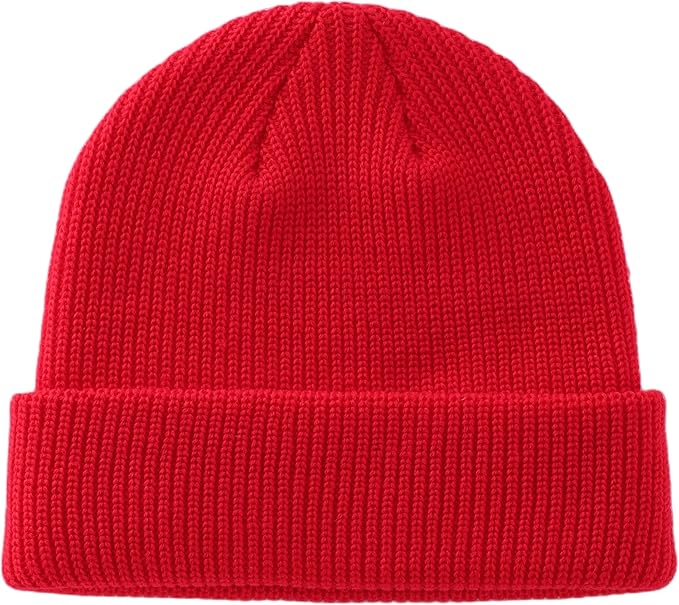 Connectyle Classic Double Layer Knit Beanie Hat Warm Thick Acrylic Winter Hats Daily Cuffed Beanies Watch Hat for Men Women
