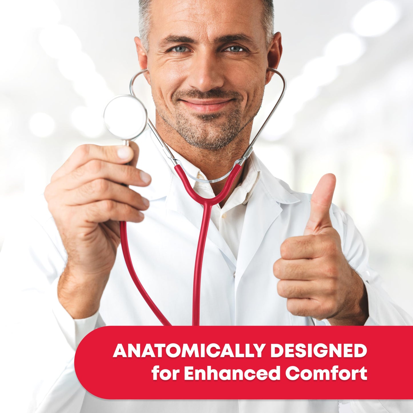 Ever Ready First Aid Dual Head Stethoscope - Red